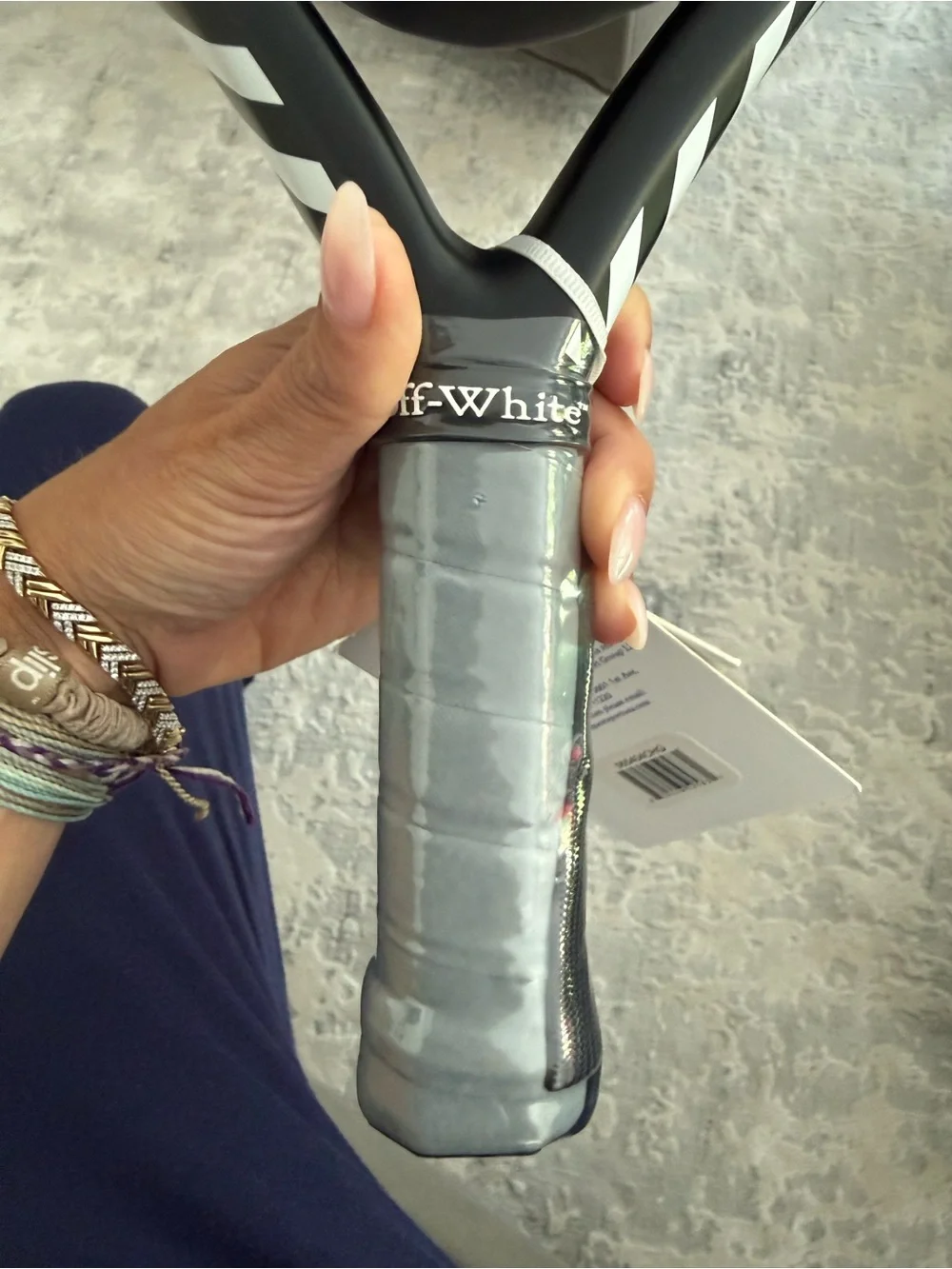 Off White Fiber Glass Padel Racket - Picture 3 of 9